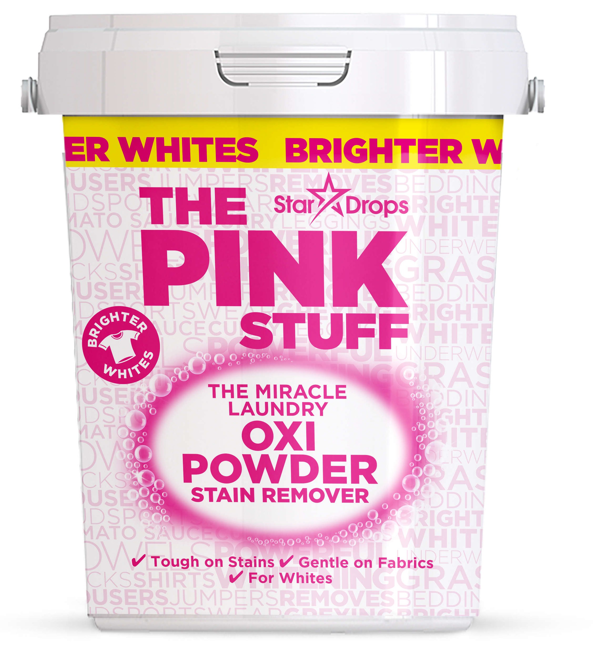 The Pink Stuff Stain Remover Powder for Whites Clothes 1kg 5060033820162
